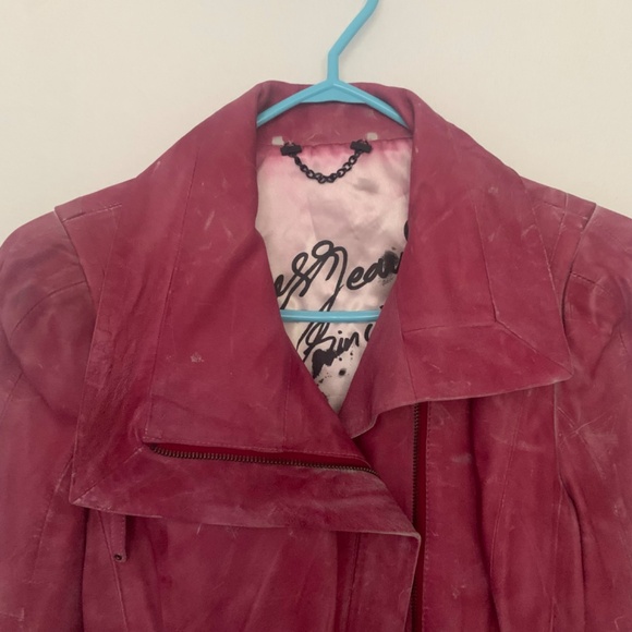 Guess | Pink | Vintage Biker Jacket - Picture 5 of 17